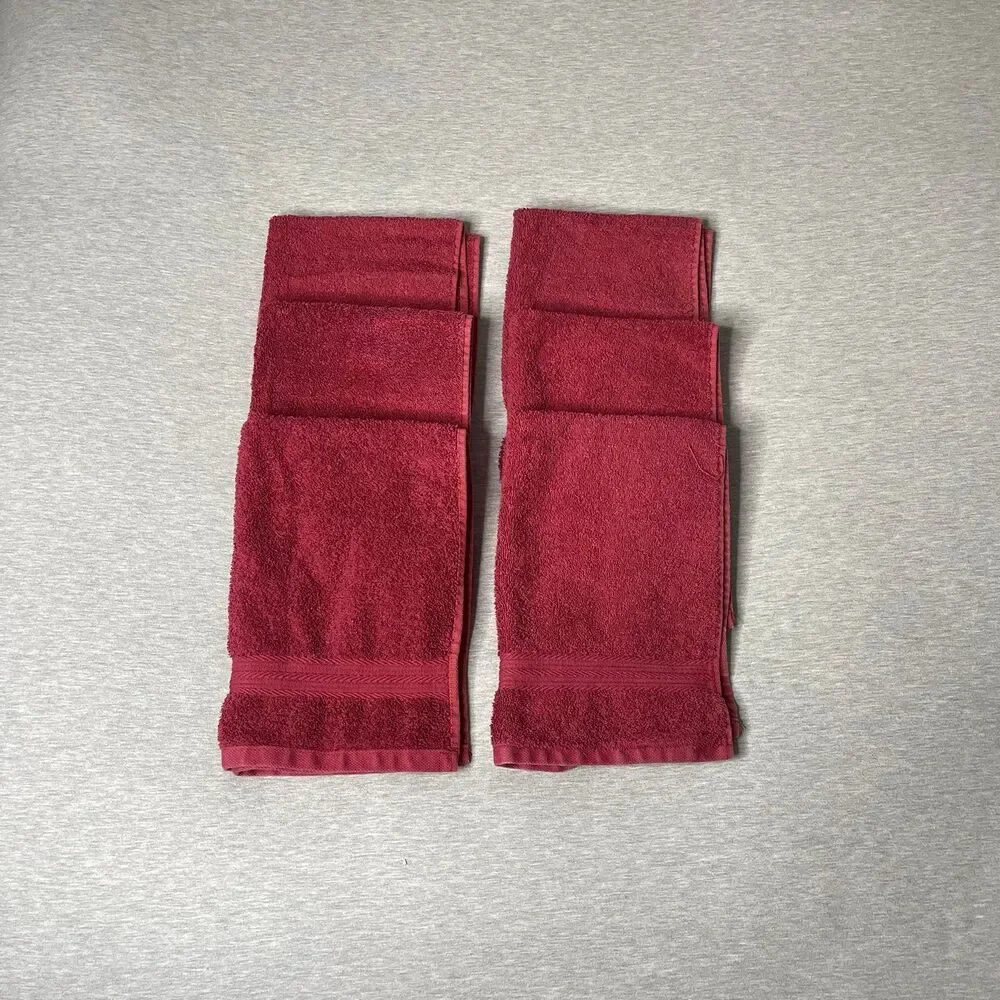 Amazon Basics 16” x 26” Cotton Hand & Face Towels 6 PCS. Set